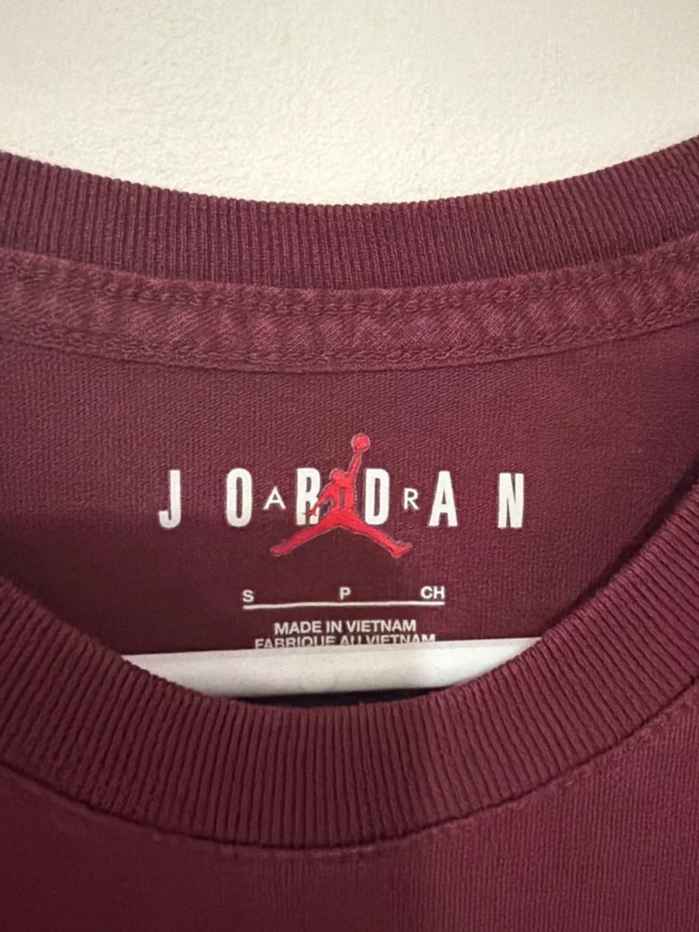 Jordan Men's Maroon Short-Sleeve Graphic Tee